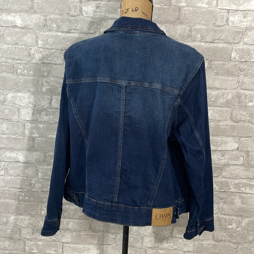 Chaps Denim Button Up Jacket - image 5